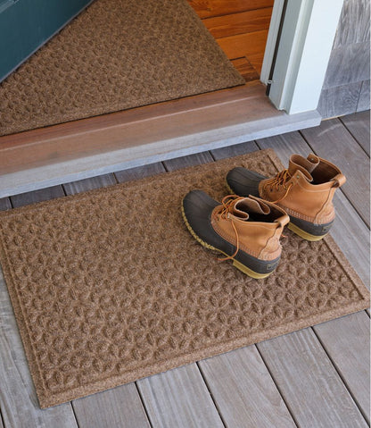 Heavyweight Recycled Waterhog Doormat, Blooming Circles | L.L.Bean Great Value