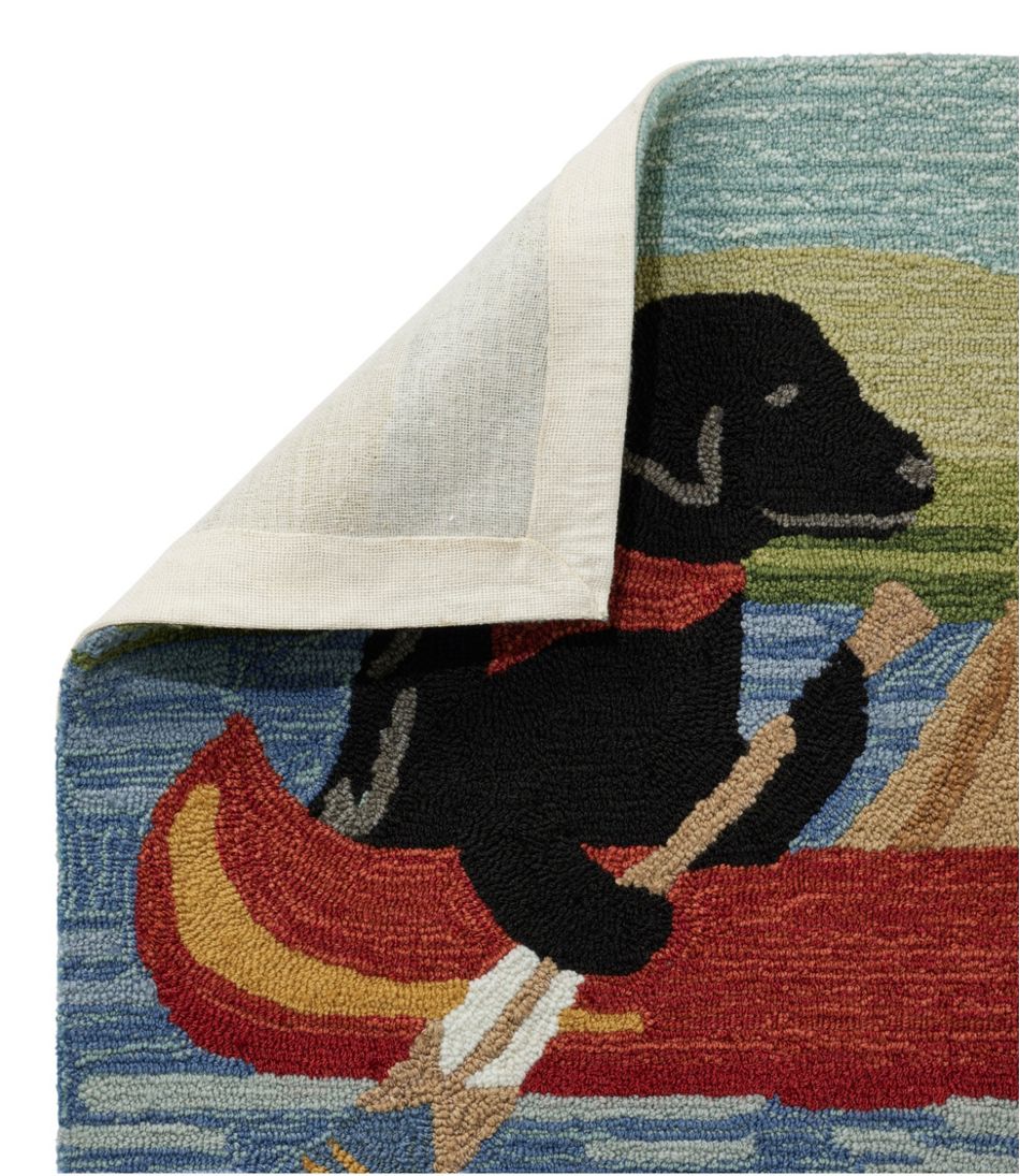 Indoor/Outdoor Vacationland Rug, Dog Canoe | L.L.Bean Popular