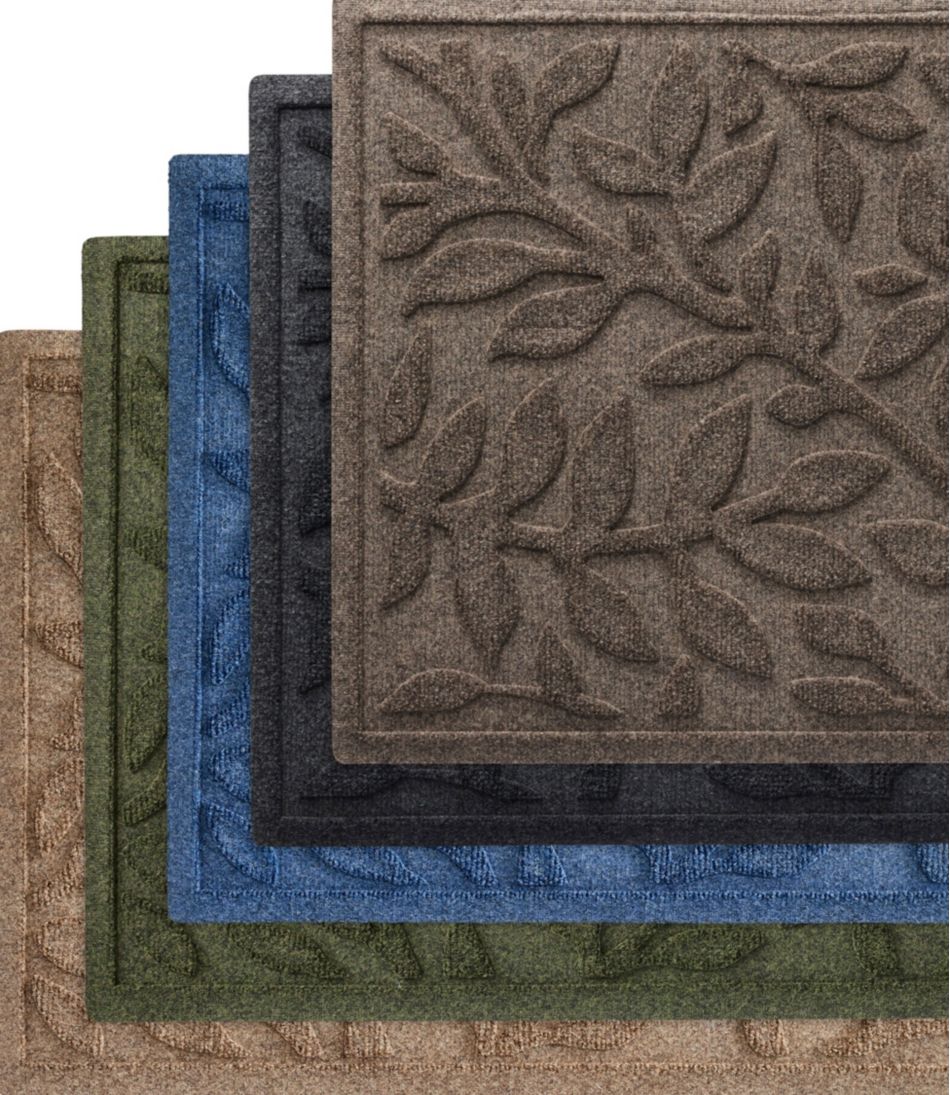 Heavyweight Recycled Waterhog Mat Runner, Woodland Leaf | L.L.Bean Essential
