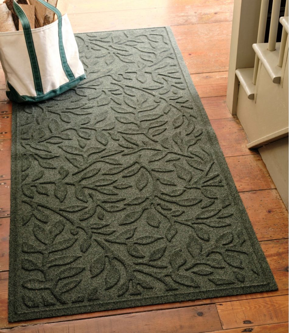 Heavyweight Recycled Waterhog Mat Runner, Woodland Leaf | L.L.Bean Essential