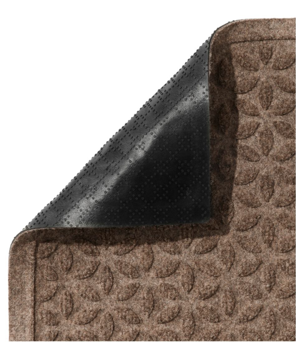 Heavyweight Recycled Waterhog Doormat, Half Round, Blooming Circles | L.L.Bean Everyday