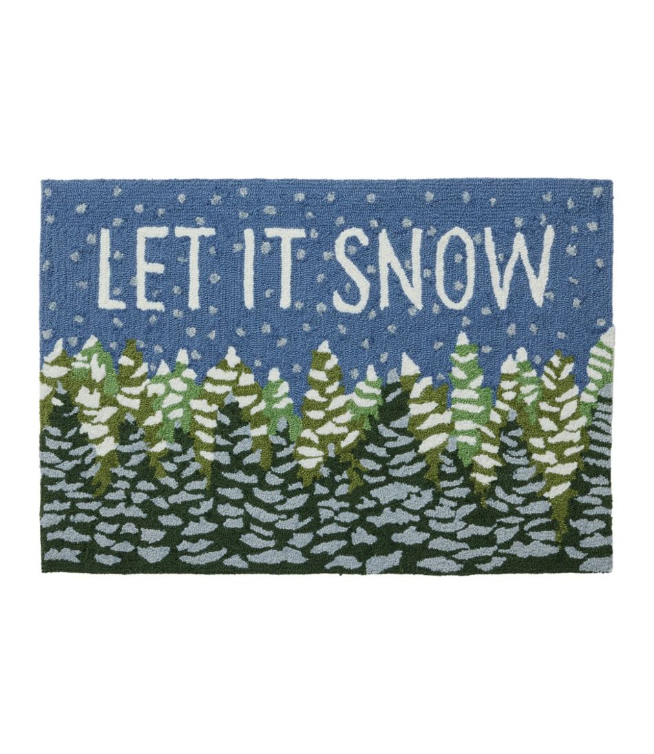 Indoor/Outdoor Vacationland Rug, Frosted Trees | L.L.Bean Recommended