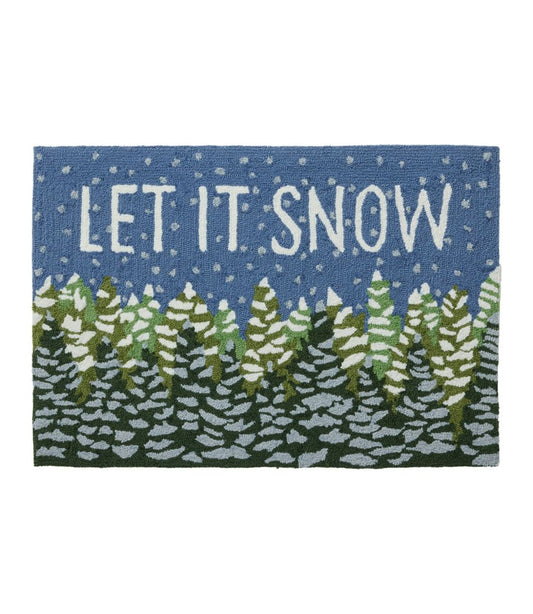 Indoor/Outdoor Vacationland Rug, Frosted Trees | L.L.Bean Recommended