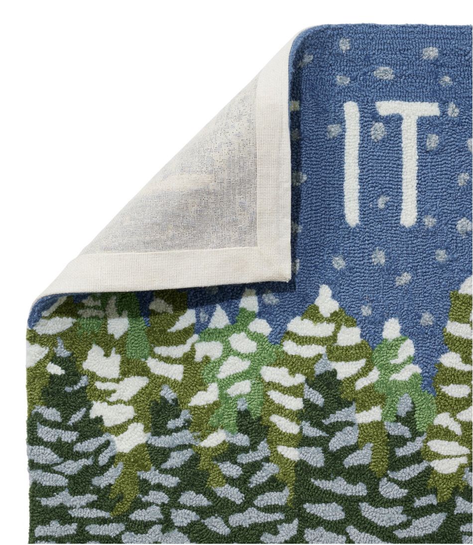 Indoor/Outdoor Vacationland Rug, Frosted Trees | L.L.Bean Recommended