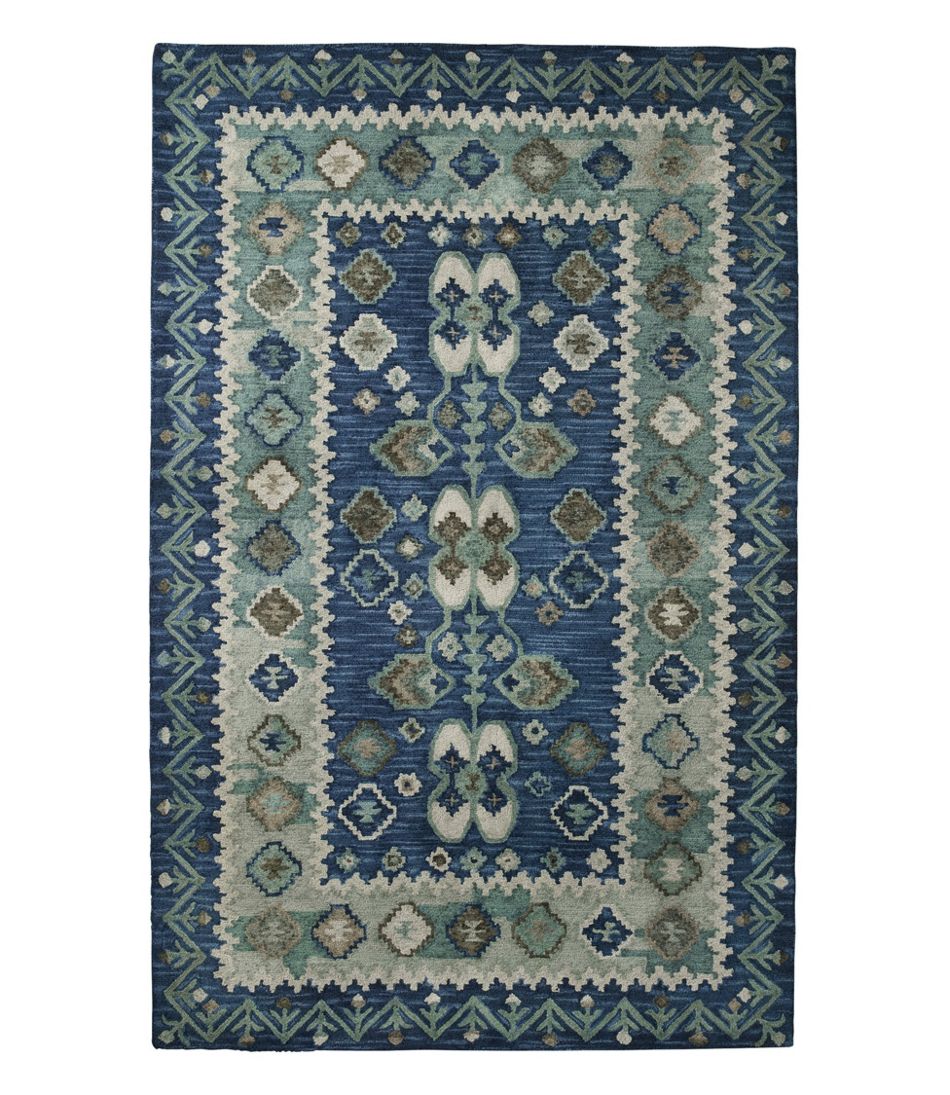Double Border Wool Hooked Rug | L.L.Bean Exclusive