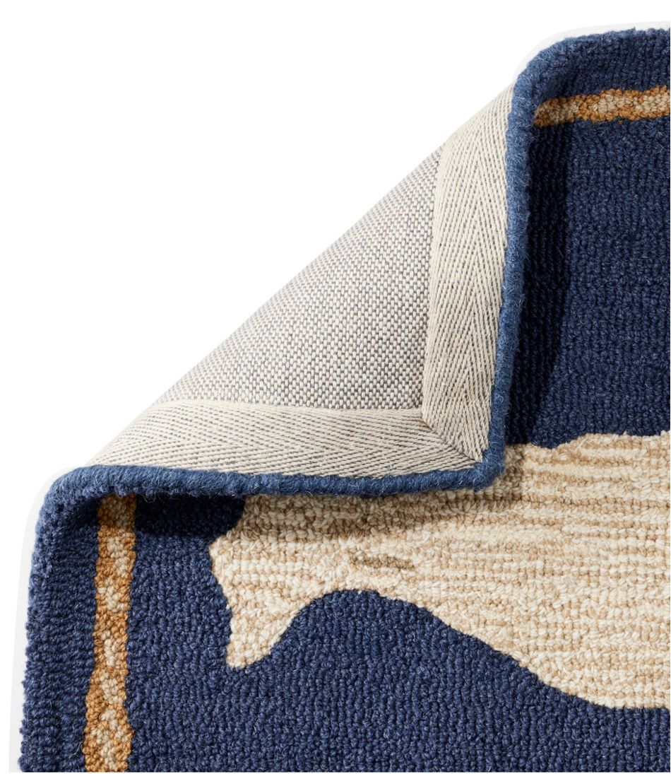 Wool Hooked Novelty Rug, Whale | L.L.Bean Classic