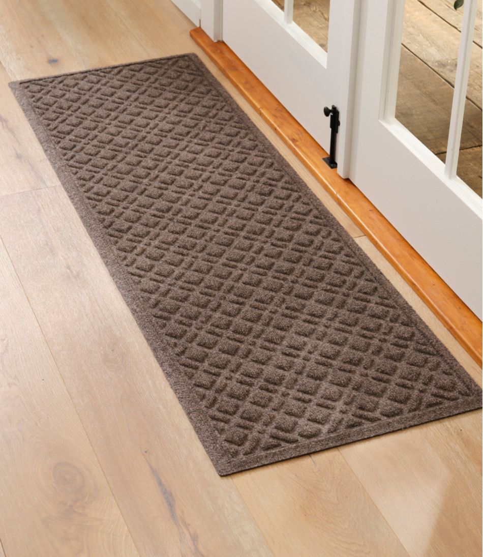 Heavyweight Recycled Waterhog Mat, Runner, Plaid | L.L.Bean Trending