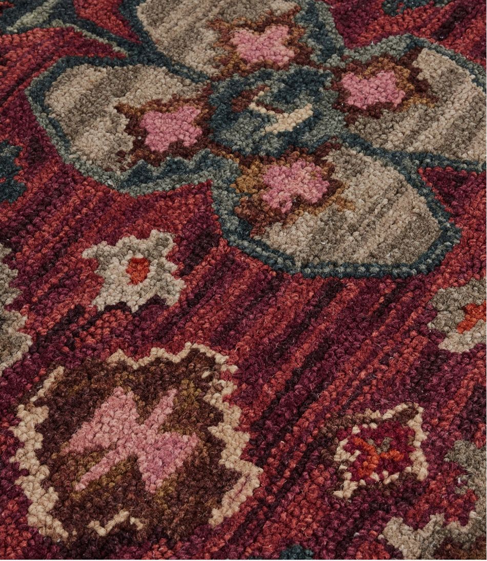 Double Border Wool Hooked Rug, Sienna Multi | L.L.Bean Exclusive