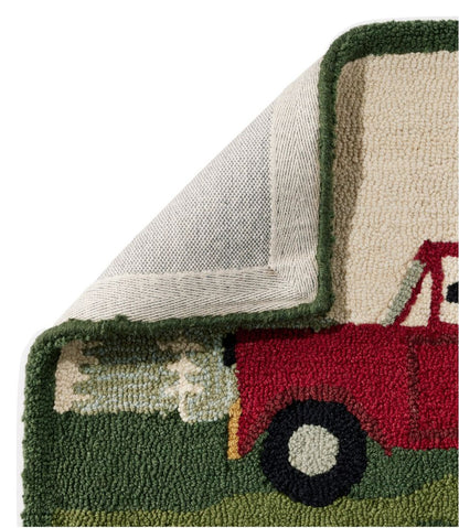 Wool Hooked Novelty Rug, Dog Caravan | L.L.Bean Trending