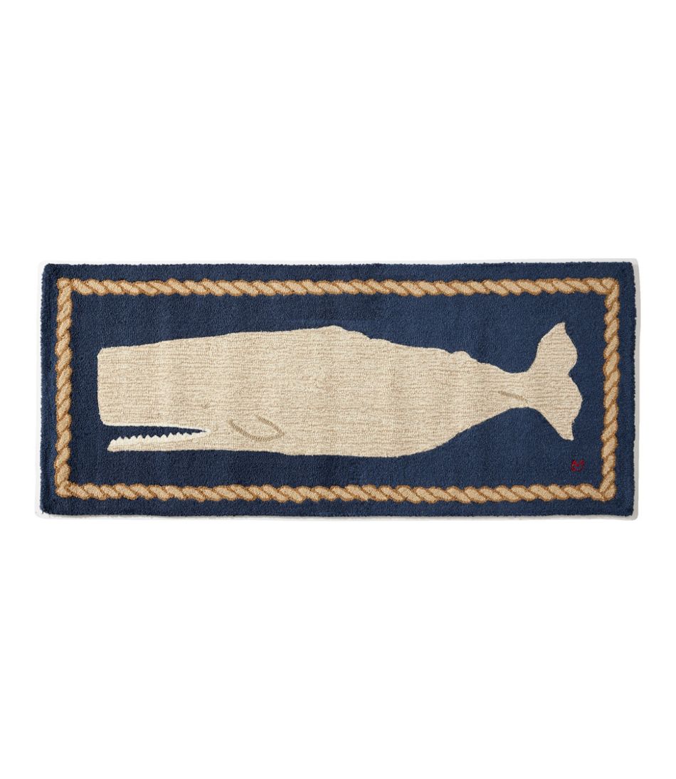 Wool Hooked Novelty Runner, Whale | L.L.Bean Best Seller