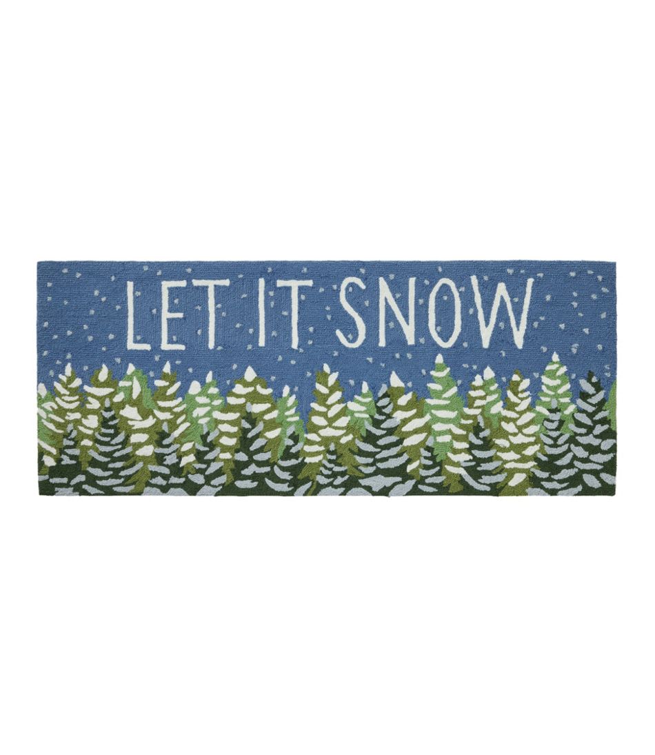 Indoor/Outdoor Vacationland Runner, Frosted Trees | L.L.Bean Recommended