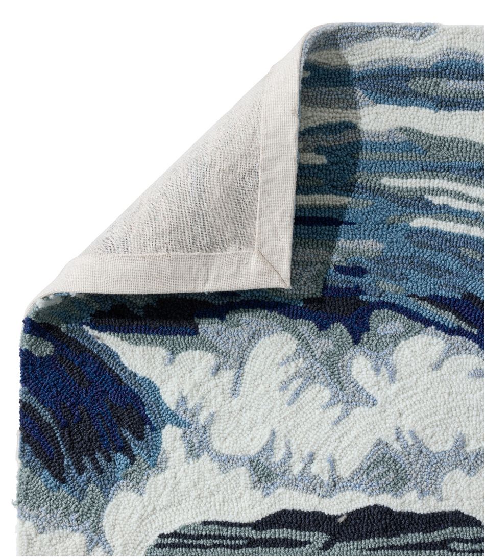 Indoor/Outdoor Vacationland Rug, Ocean Waves | L.L.Bean Classic