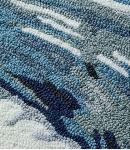 Indoor/Outdoor Vacationland Rug, Ocean Waves | L.L.Bean Classic