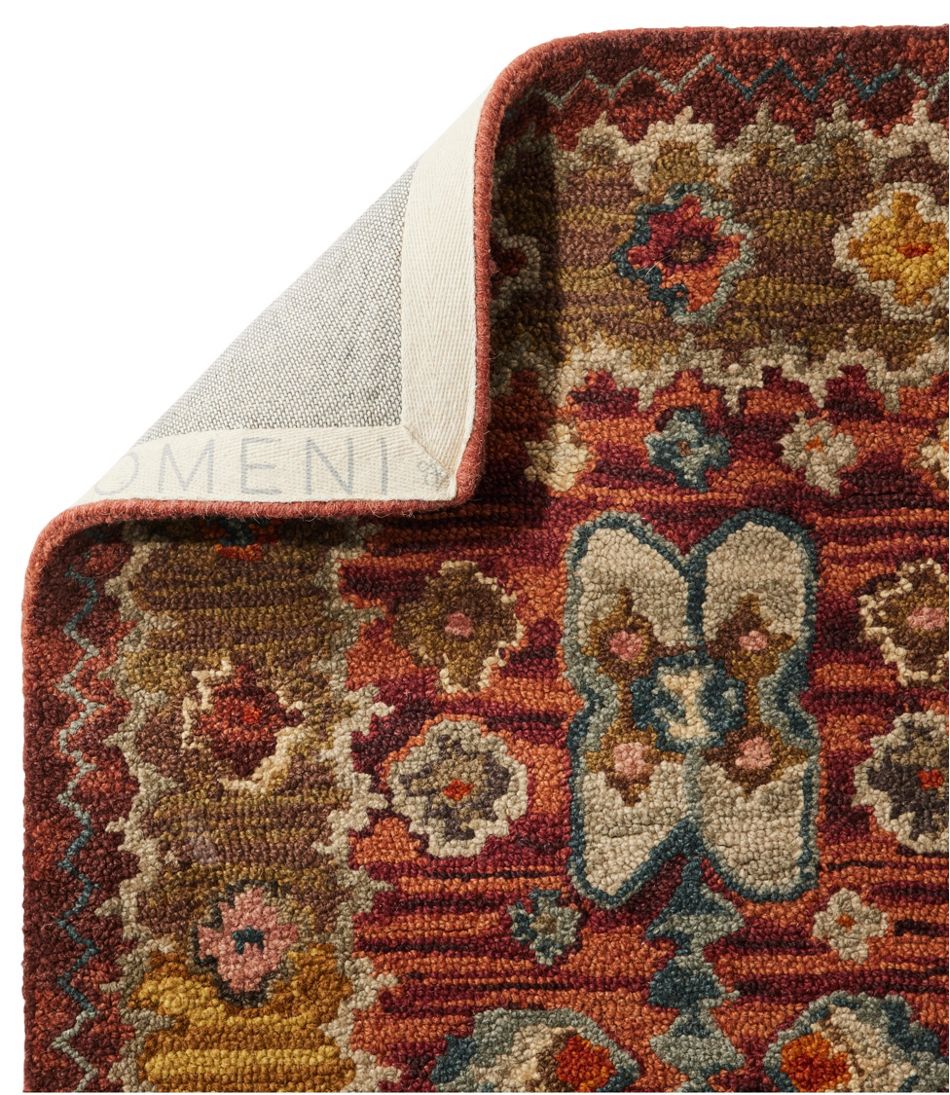 Double Border Wool Hooked Runner, Sienna Multi | L.L.Bean Latest