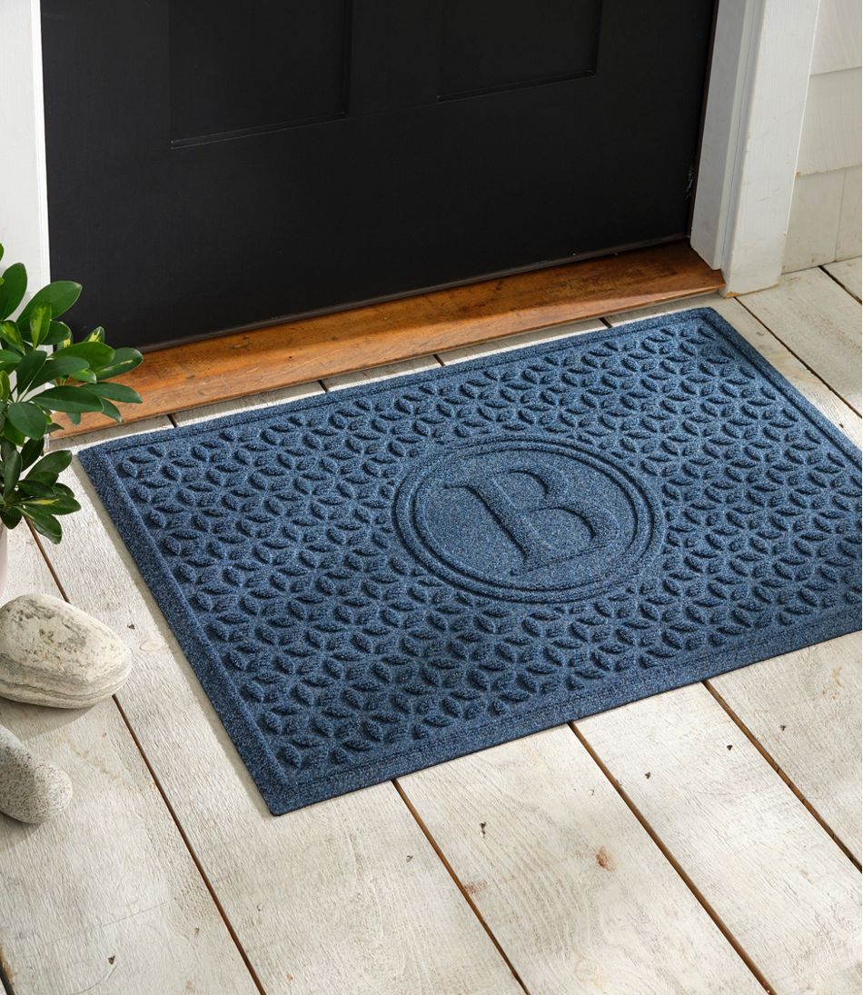 Heavyweight Recycled Waterhog Doormat, Blooming Circles, Personalized | L.L.Bean Featured