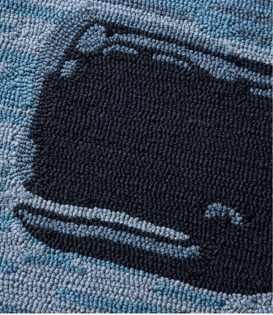 Indoor/Outdoor Vacationland Rug, Coastal Whale | L.L.Bean Recommended