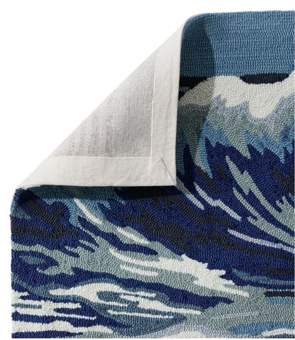 Indoor/Outdoor Vacationland Runner, Ocean Waves | L.L.Bean Signature