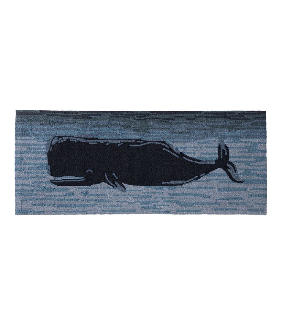 Indoor/Outdoor Vacationland Runner, Coastal Whale | L.L.Bean Classic