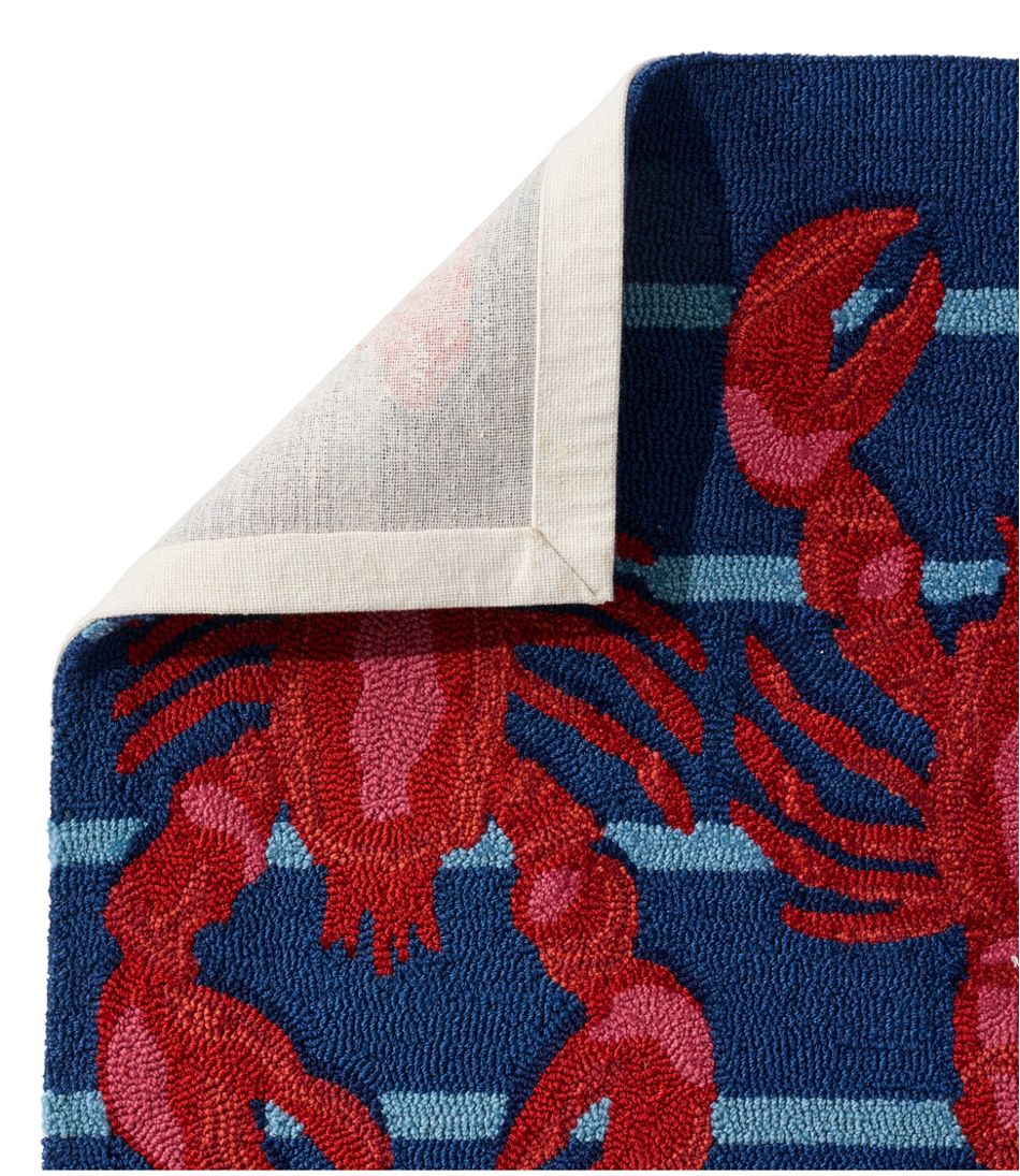 Indoor/Outdoor Vacationland Rug, Lobsters | L.L.Bean Essential