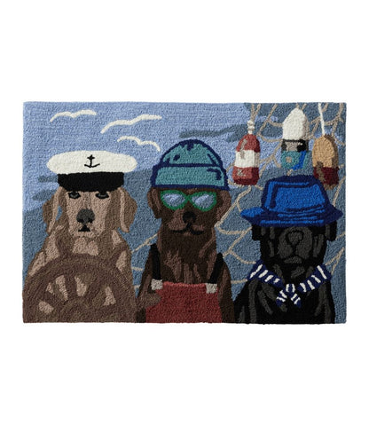 Indoor/Outdoor Vacationland Rug, Seaside Dogs | L.L.Bean Great Value