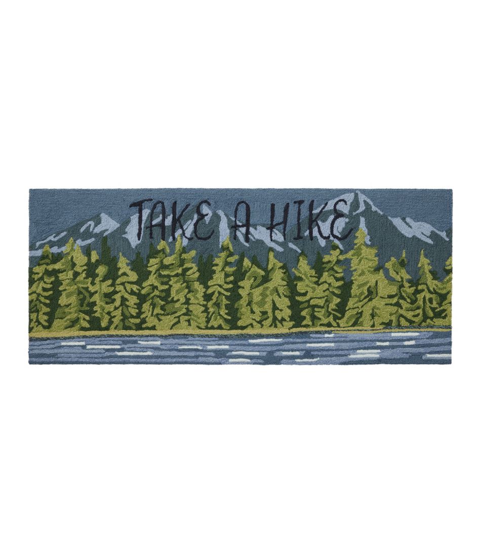 Indoor/Outdoor Vacationland Runner, Lakeside Mountain Scene | L.L.Bean Popular