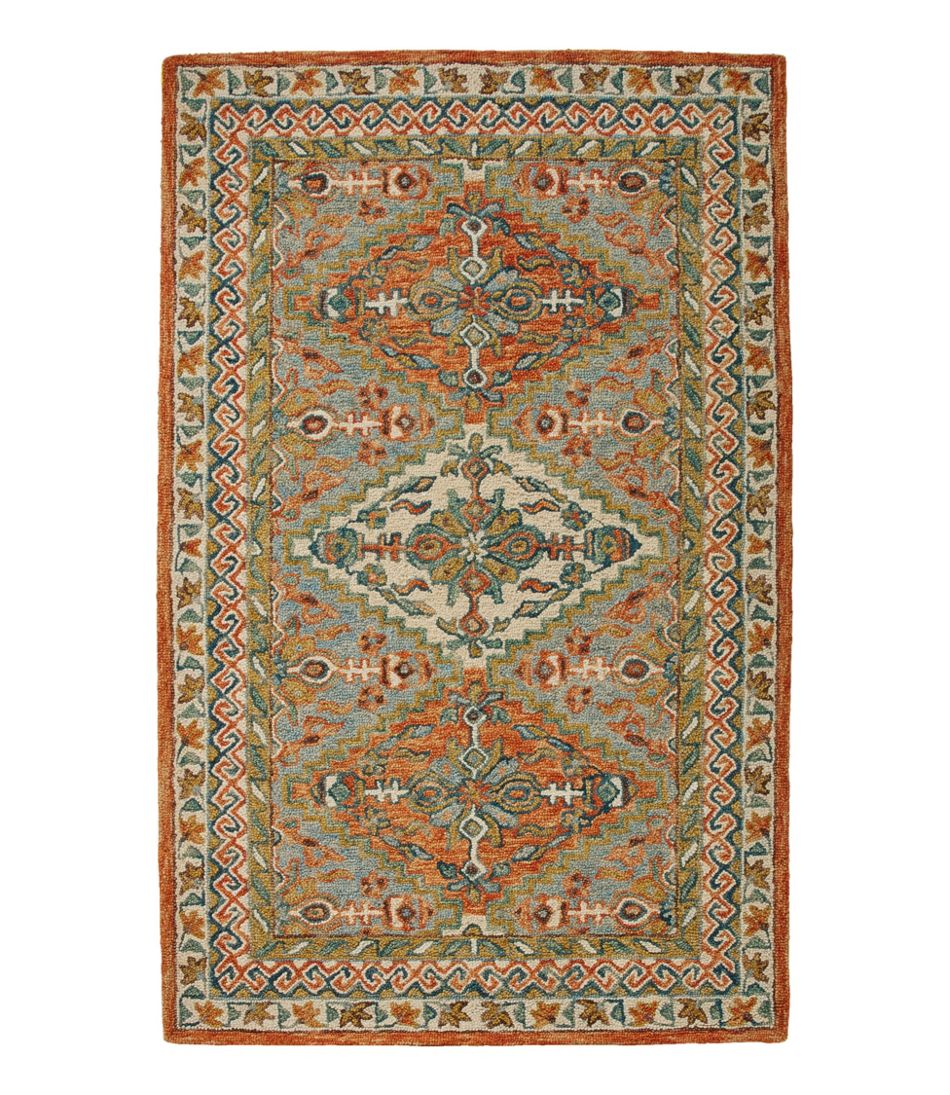 Bordered Medallion Wool Tufted Rug | L.L.Bean Essential