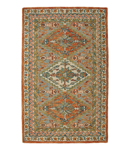 Bordered Medallion Wool Tufted Rug | L.L.Bean Essential