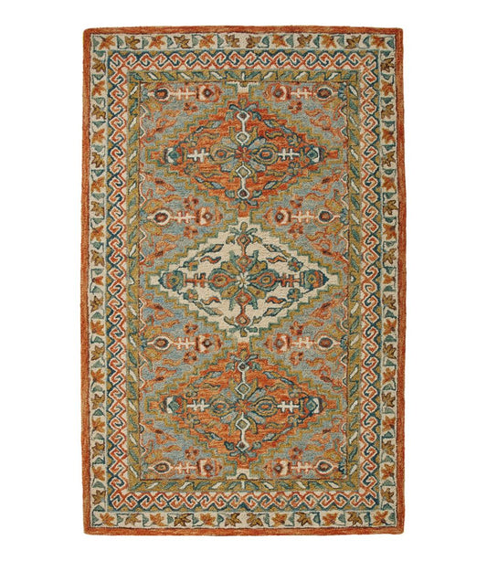 Bordered Medallion Wool Tufted Rug | L.L.Bean Essential
