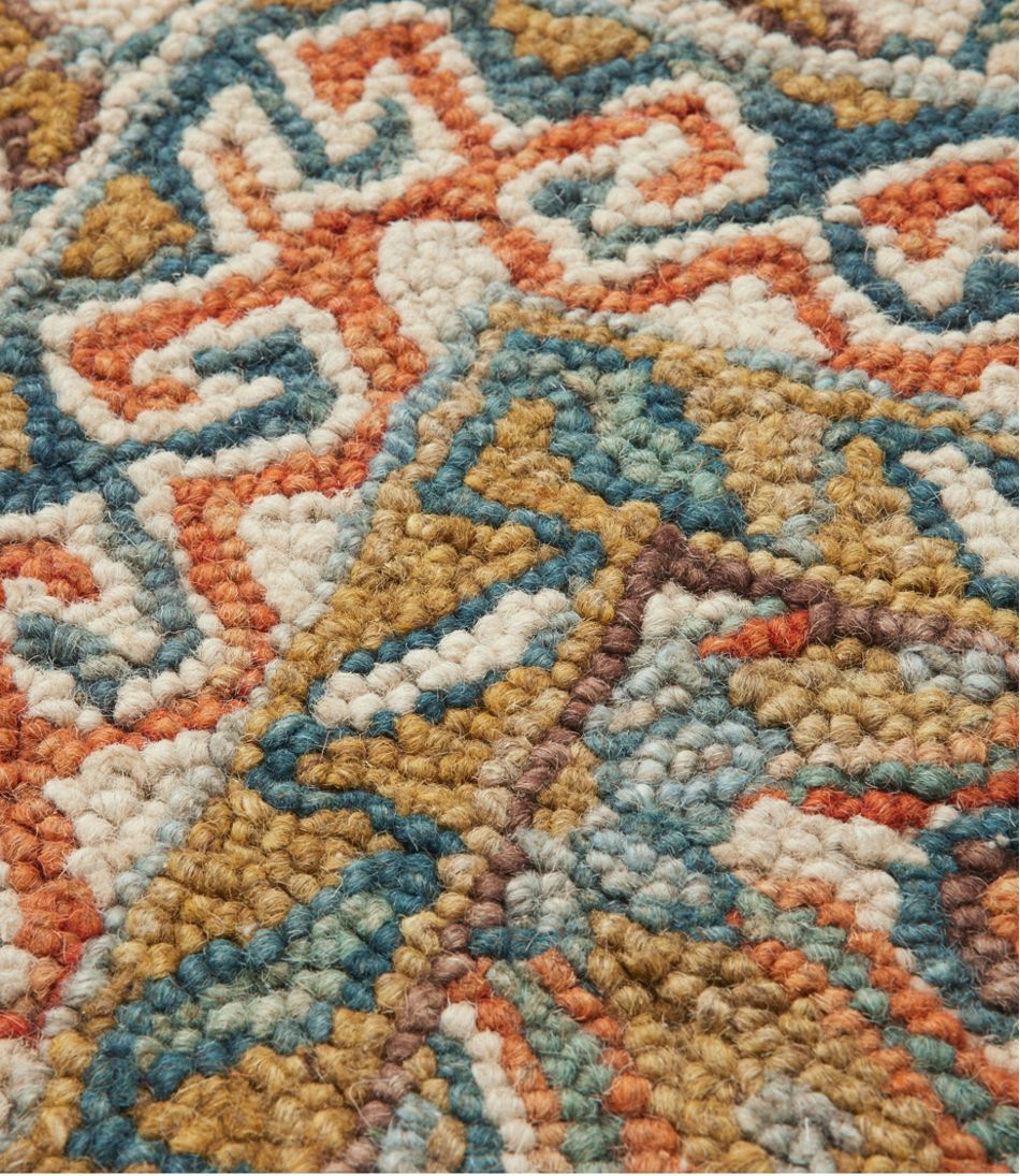 Bordered Medallion Wool Tufted Rug | L.L.Bean Essential