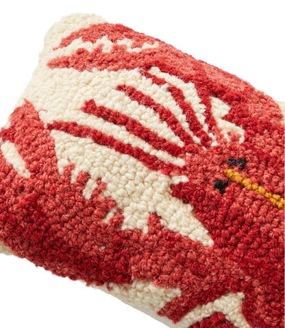 Wool Hooked Throw Pillow, Lobster, 8" x 12" | L.L.Bean Popular