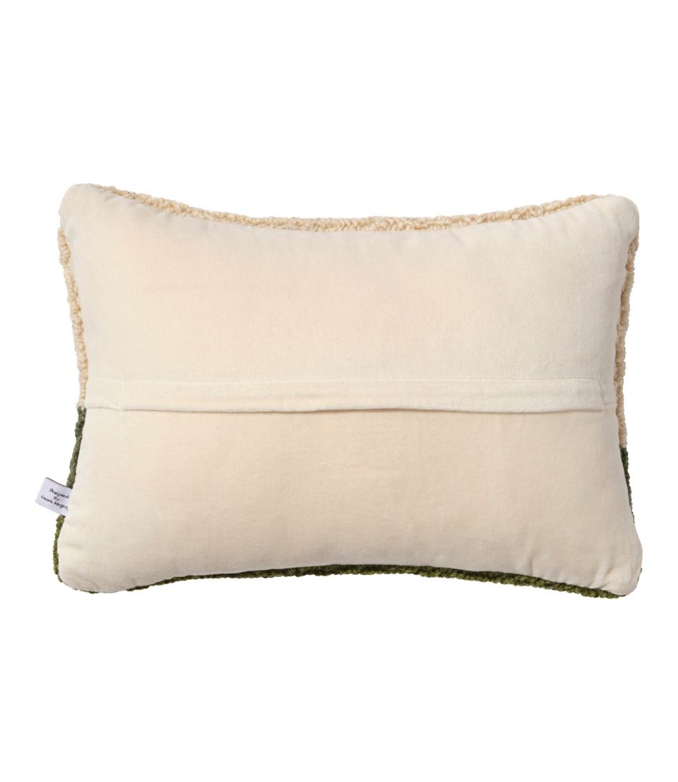 Wool Hooked Throw Pillow, Dog Trio, 14" x 20" | L.L.Bean Essential