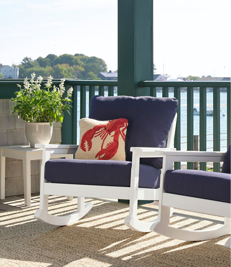Wool Hooked Throw Pillow, Red Lobster, 14" x 14" | L.L.Bean Featured