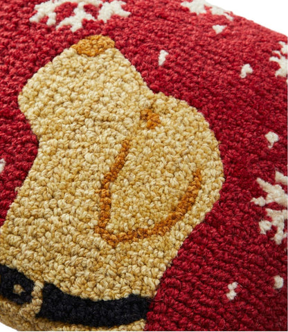 Wool Hooked Throw Pillow, Snowflake Yellow Lab, 14" x 14" | L.L.Bean Trending