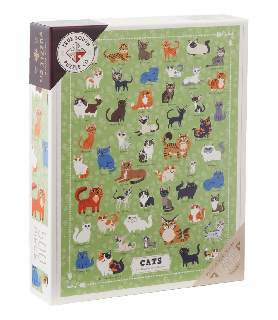 Illustrated Cats Puzzle, 500 Pieces | L.L.Bean Latest