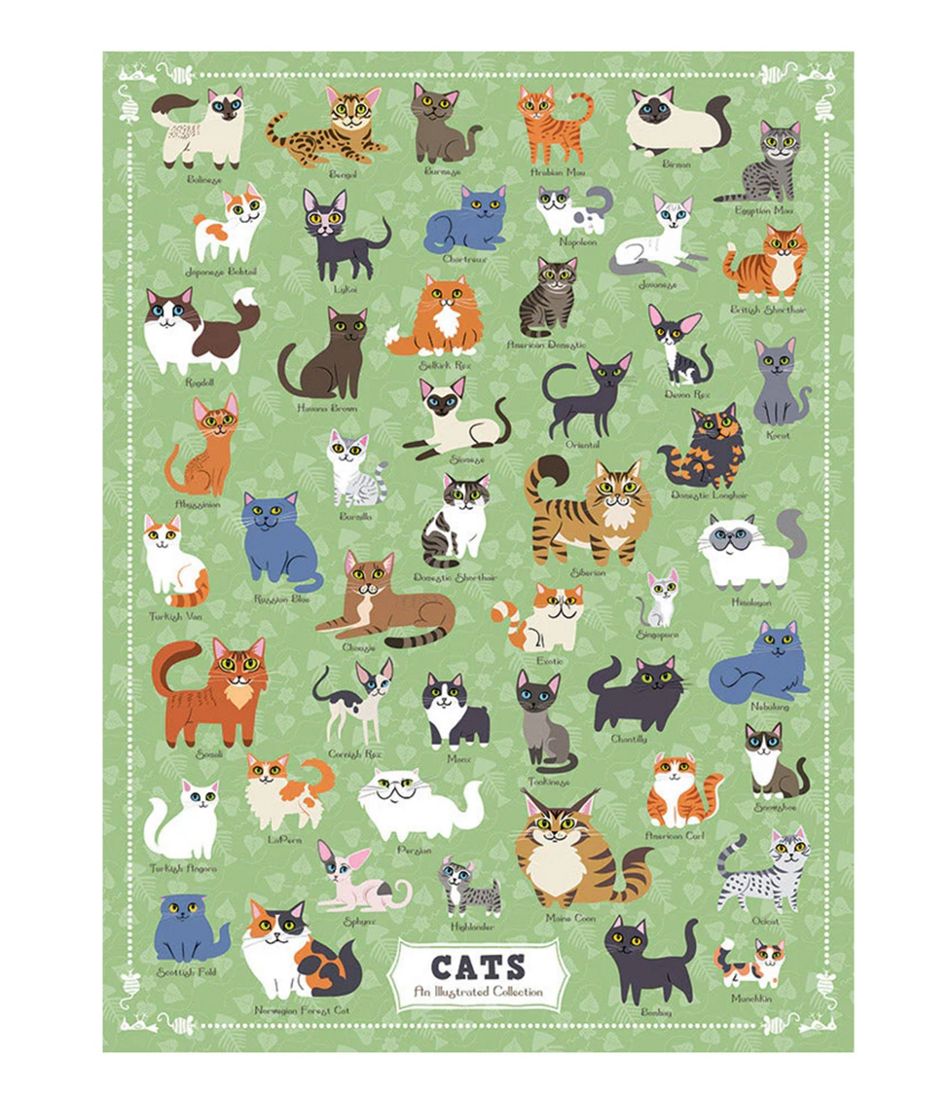 Illustrated Cats Puzzle, 500 Pieces | L.L.Bean Latest