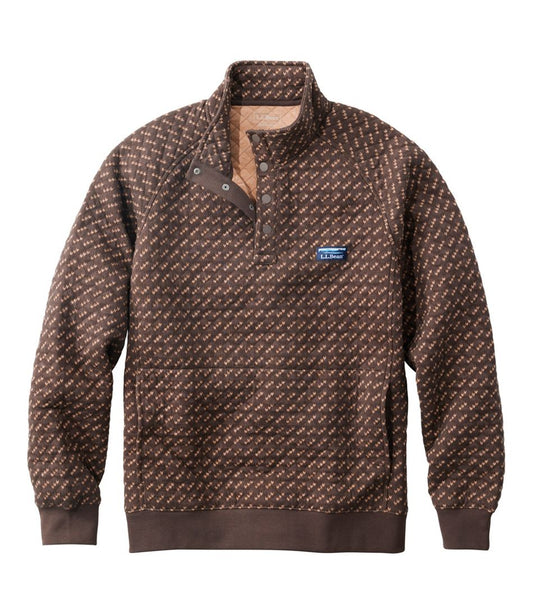 Men's Bean's Quilted Sweatshirt, Mockneck, Print | L.L.Bean Best Seller