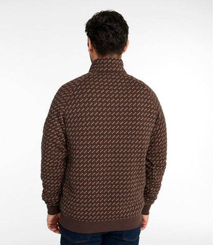 Men's Bean's Quilted Sweatshirt, Mockneck, Print | L.L.Bean Best Seller