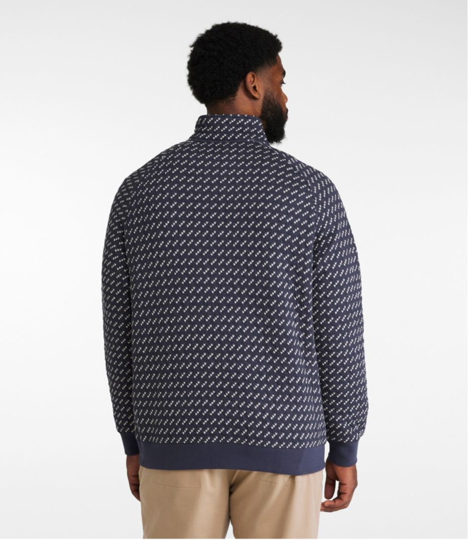Men's Bean's Quilted Sweatshirt, Mockneck, Print | L.L.Bean Best Seller