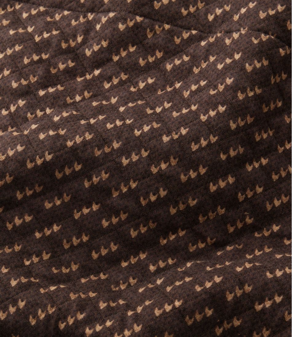 Men's Bean's Quilted Sweatshirt, Mockneck, Print | L.L.Bean Best Seller