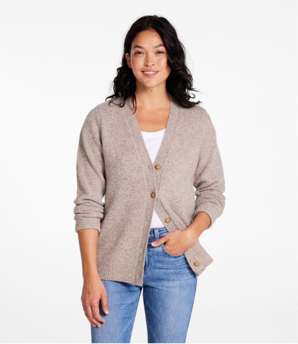 Women's Bean's Classic Ragg Wool Sweater, Button-Front Cardigan | L.L.Bean Exclusive