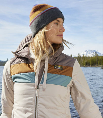 Women's Mountain Classic Puffer Hooded Jacket, Colorblock | L.L.Bean Great Value