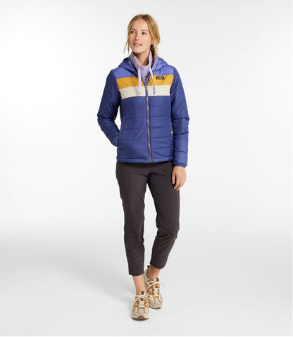 Women's Mountain Classic Puffer Hooded Jacket, Colorblock | L.L.Bean Great Value