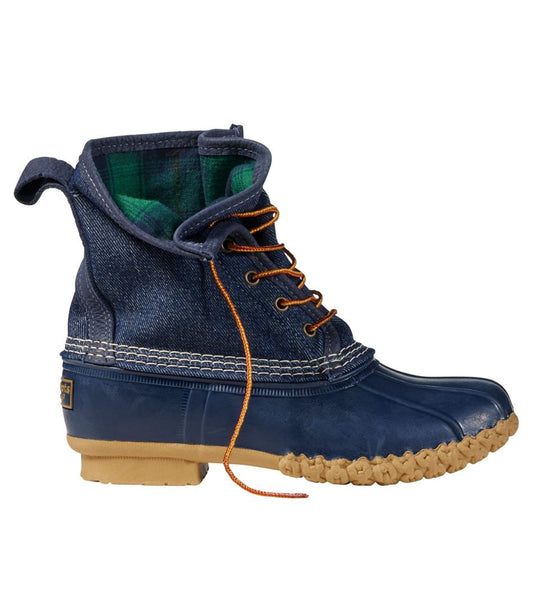 Women's Bean Boots, 8" Denim Insulated Flannel-Lined | L.L.Bean Best Seller