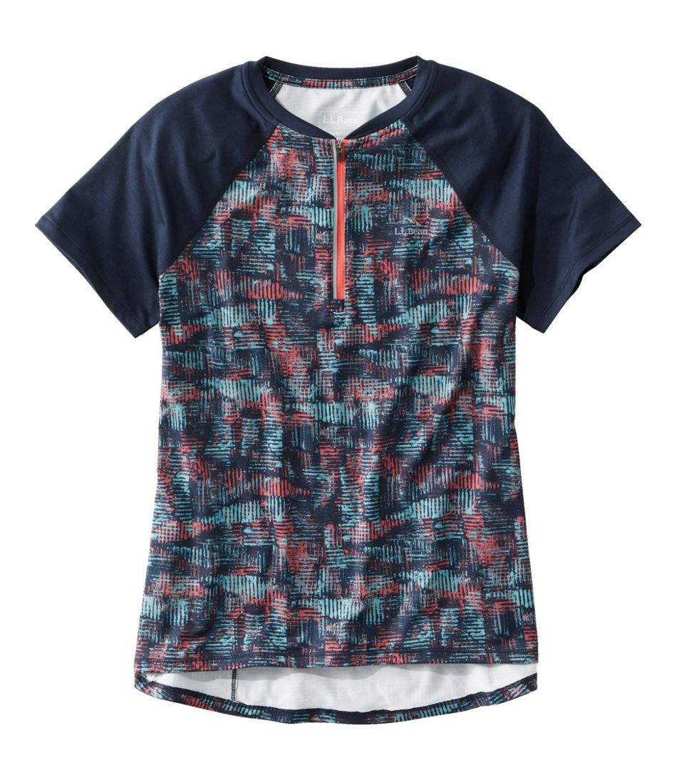 Women's Comfort Cycling Jersey Print Short-Sleeve | L.L.Bean Popular