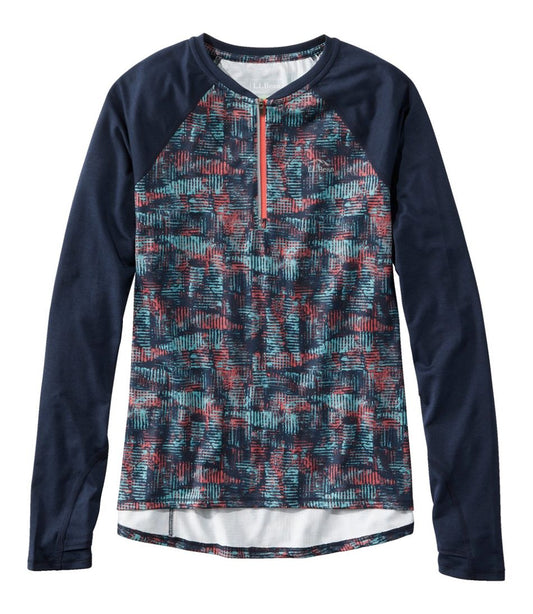 Women's Comfort Cycling Jersey, Long-Sleeve Print | L.L.Bean Trending