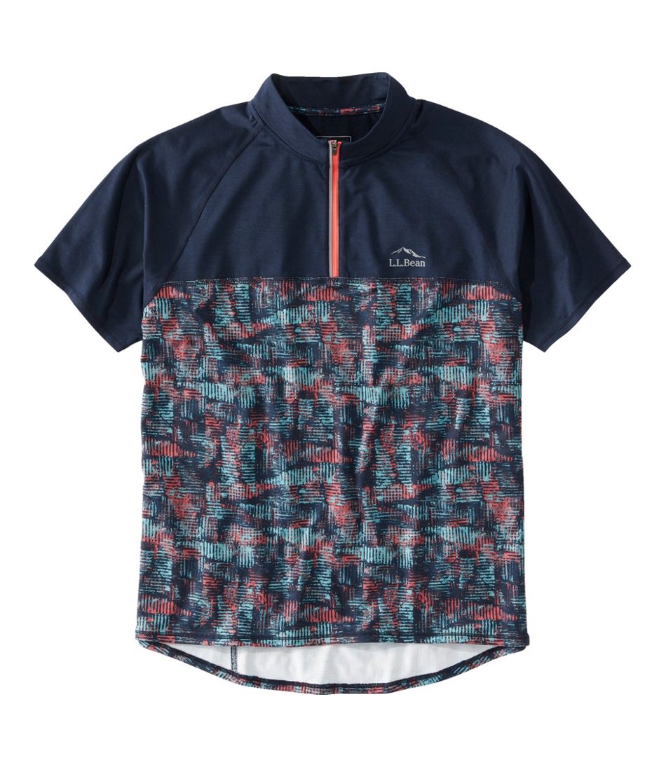 Men's Comfort Cycling Jersey, Short-Sleeve Print | L.L.Bean Best Seller