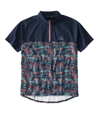 Men's Comfort Cycling Jersey, Short-Sleeve Print | L.L.Bean Best Seller