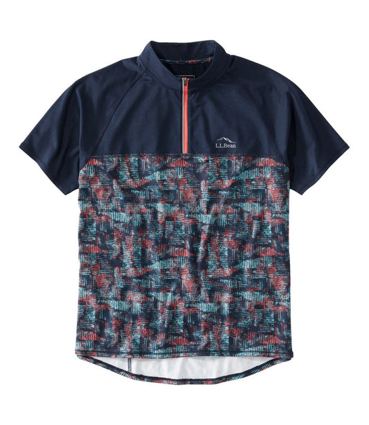 Men's Comfort Cycling Jersey, Short-Sleeve Print | L.L.Bean Best Seller
