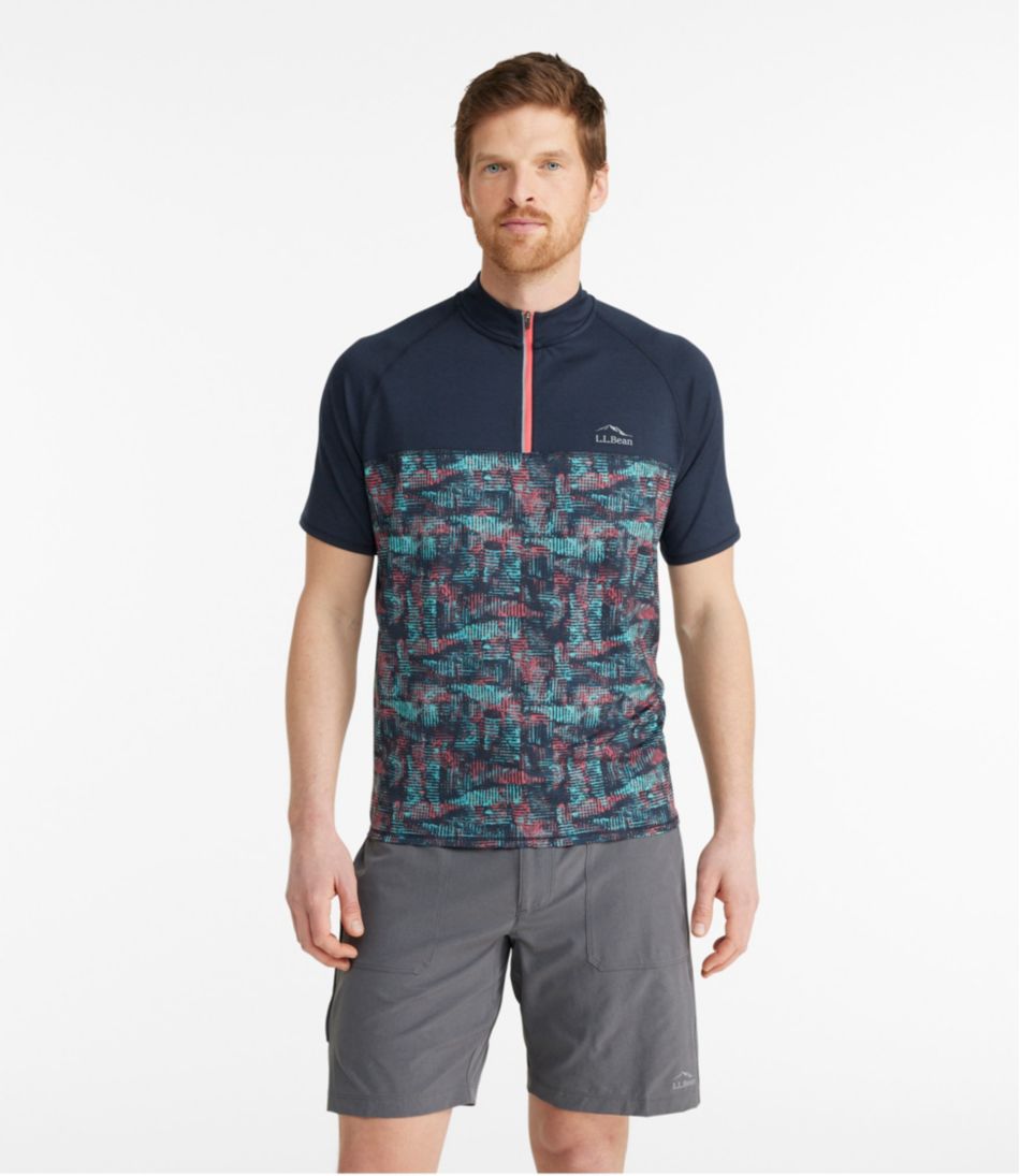 Men's Comfort Cycling Jersey, Short-Sleeve Print | L.L.Bean Best Seller