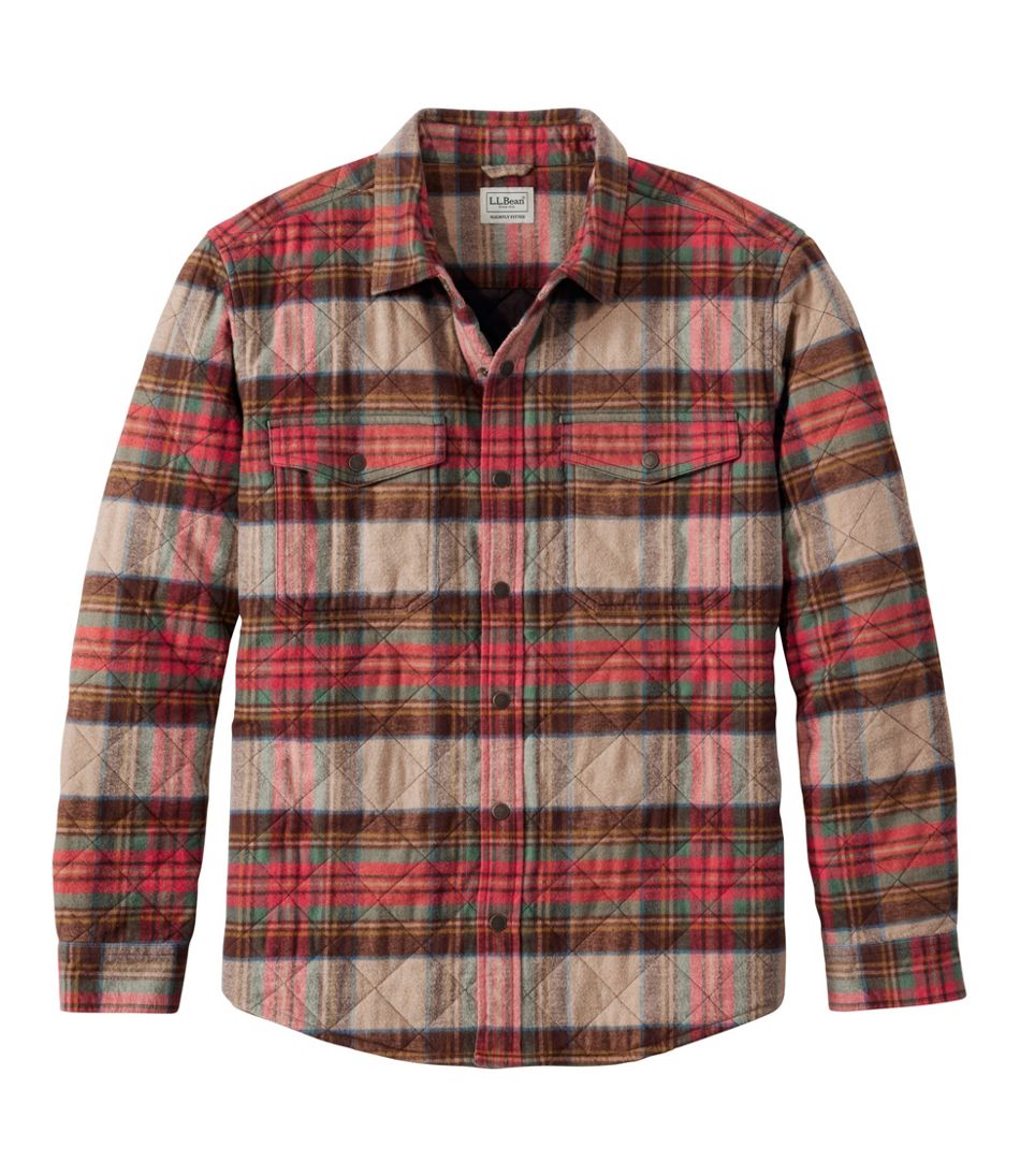 Men's Quilted Scotch Plaid Flannel Shirt Jac | L.L.Bean Recommended